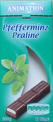 Animation Pfefferminz Praline 103 kcal